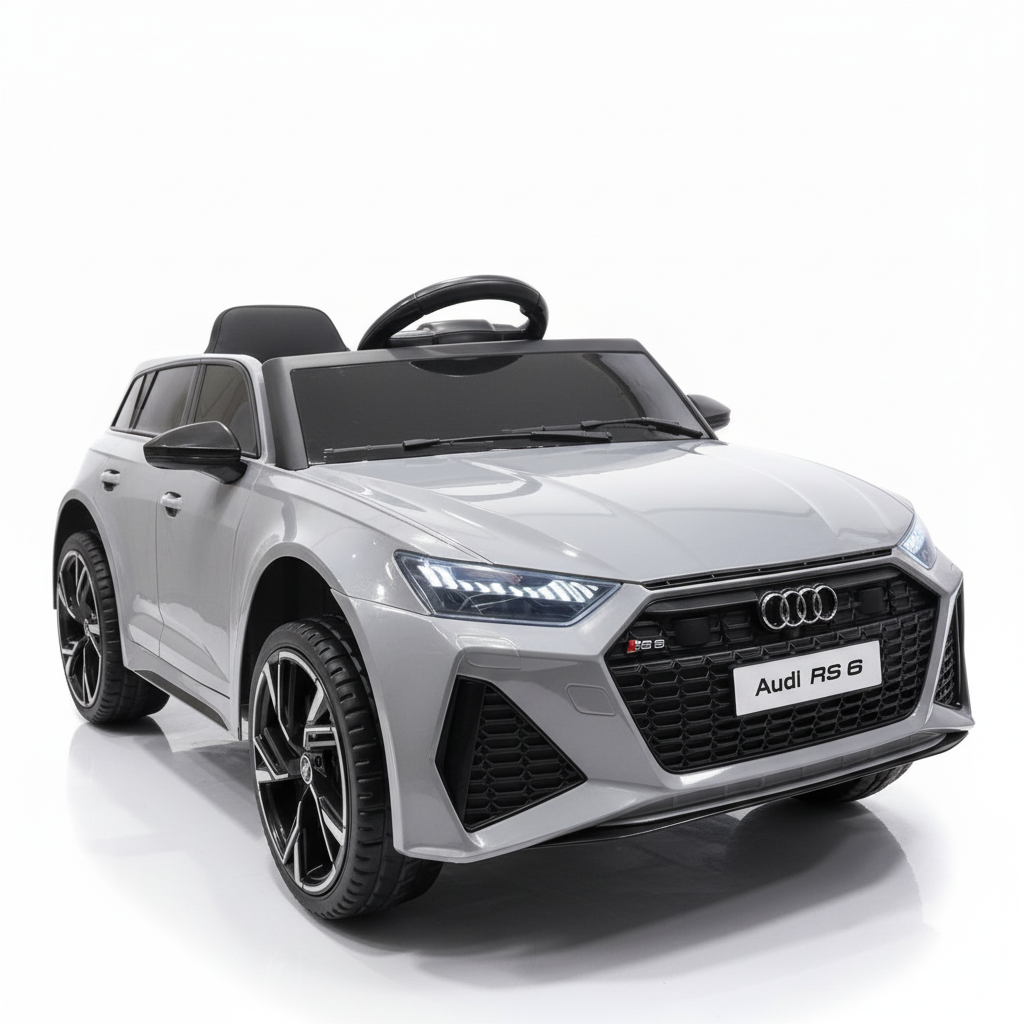 Audi RS6 | Coche eléctrico infantil - gris Nardo