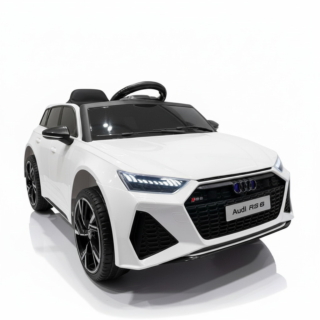 Audi RS6 | Coche eléctrico infantil - blanco