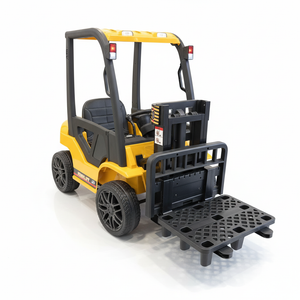 CarKiddo | Carretilla elevadora eléctrica infantil - amarilla