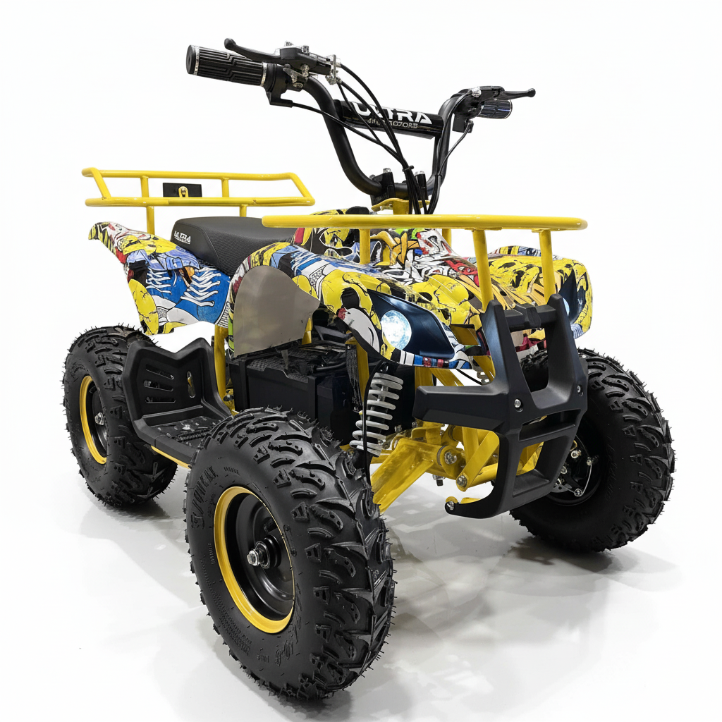 CarKiddo | Quad eléctrico infantil 1000W Infinity - amarillo