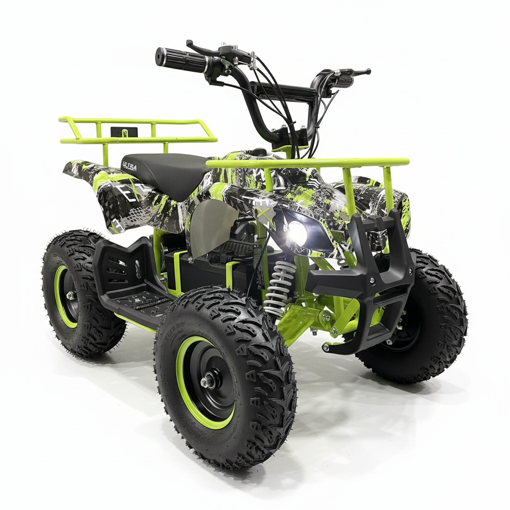 CarKiddo | Quad eléctrico infantil 1000W Infinity - verde