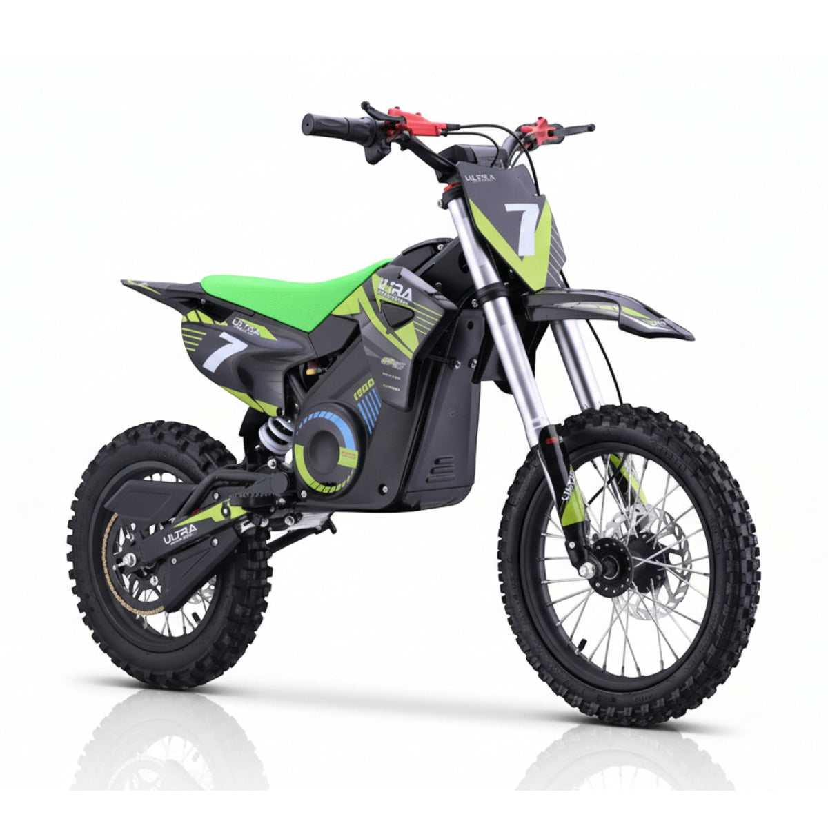 CarKiddo | Moto de cross eléctrica 1800W - verde