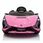 Lamborghini Sian | Coche eléctrico infantil - rosa