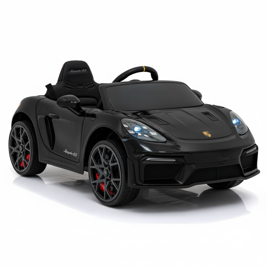 Porsche 718 RS Spyder | Coche eléctrico infantil - negro