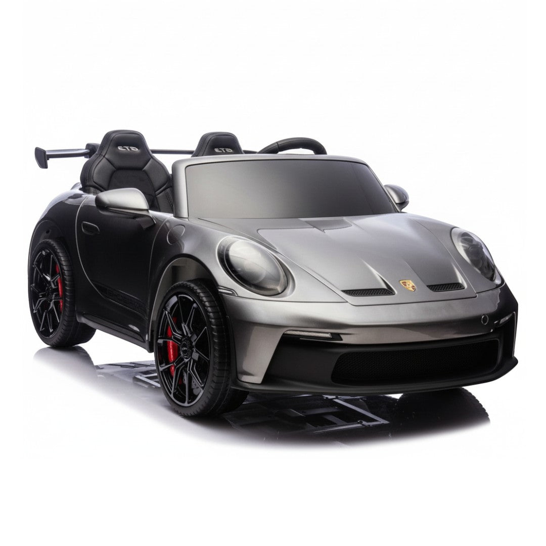 Porsche 911 GT3 RS | Coche eléctrico infantil de 2 plazas 24V - gris