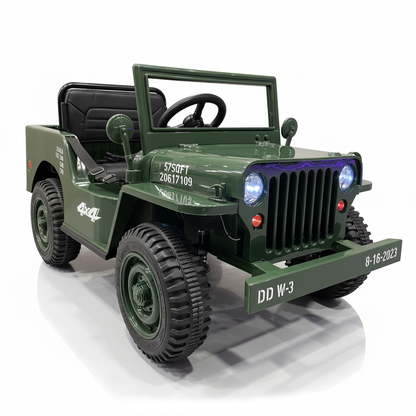Willys Jeep eléctrico infantil Matcha 1 plaza 4x4