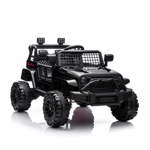 CarKiddo | Jeep eléctrico infantil Jungle - negro equipamiento completo
