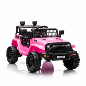 CarKiddo | Jeep eléctrico infantil Jungle - rosa equipamiento completo