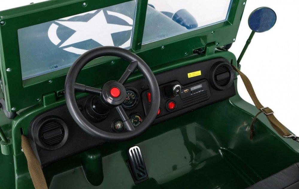 CarKiddo | Volante para Willy's Jeep de 3 plazas