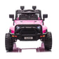 CarKiddo | Jeep eléctrico infantil Jungle - rosa equipamiento completo