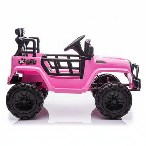 CarKiddo | Jeep eléctrico infantil Jungle - rosa equipamiento completo