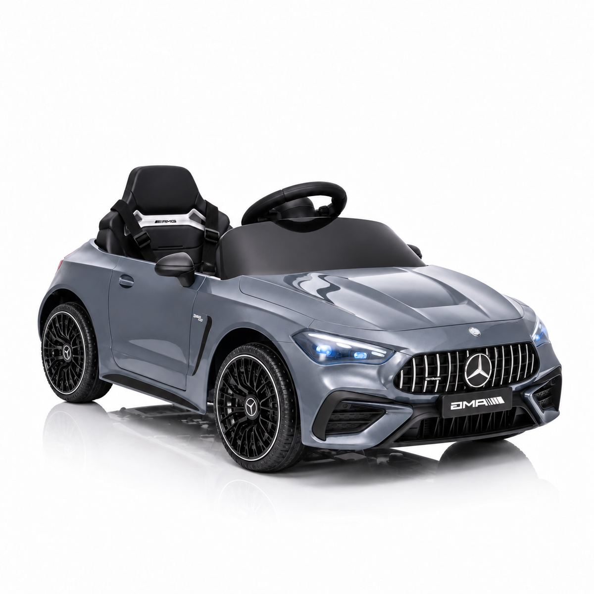 Mercedes-Benz CLE53 AMG | Coche eléctrico infantil - gris con mando a distancia