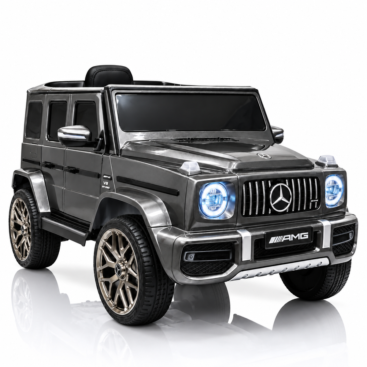 Mercedes-Benz G63 AMG | Coche eléctrico infantil - gris con mando a distancia
