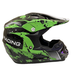 CarKiddo | Casco de motocross infantil - verde
