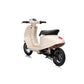 Scooter eléctrico infantil 24V 350W Beige - Vista trasera oblicua