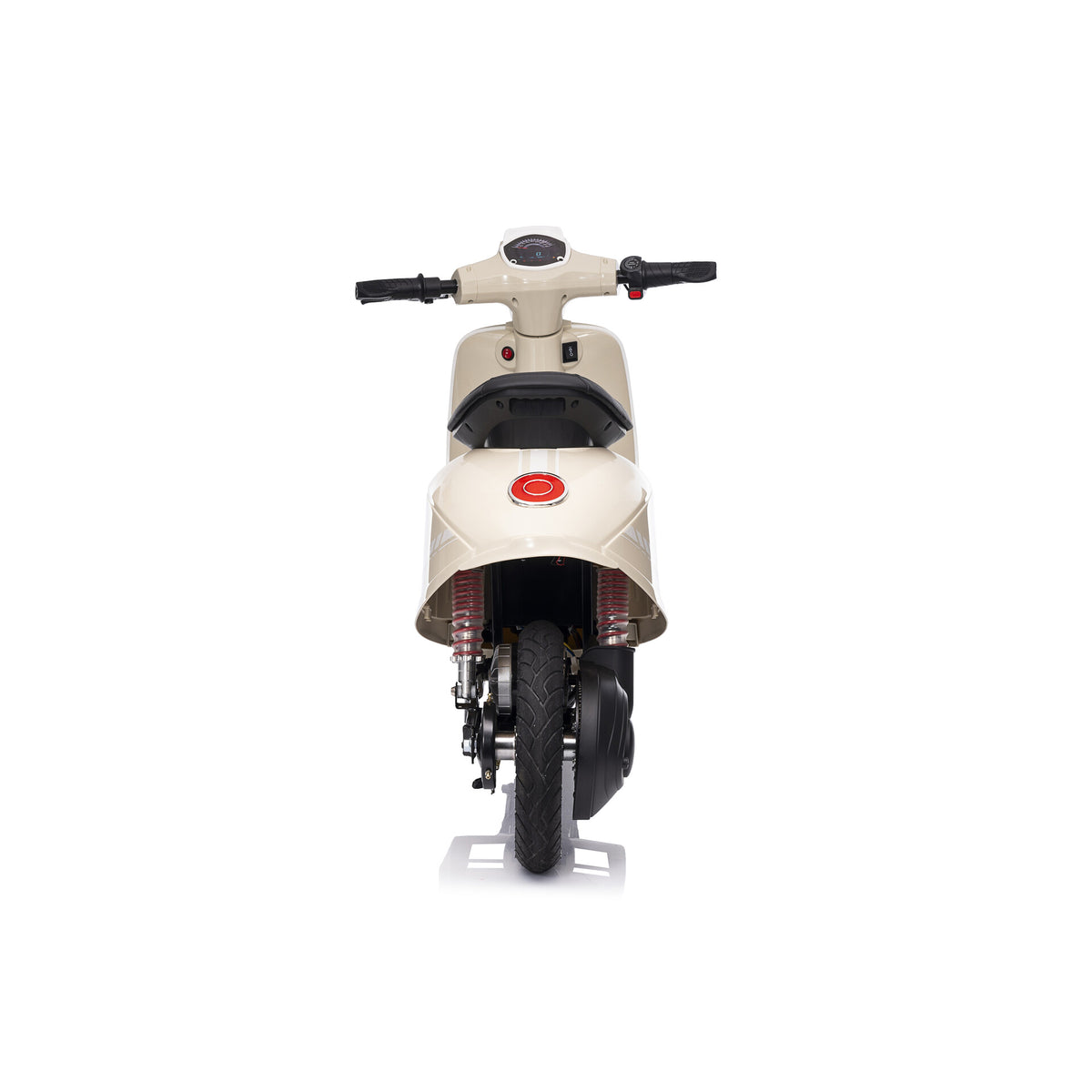 Scooter eléctrico infantil 24V 350W Beige - Vista trasera