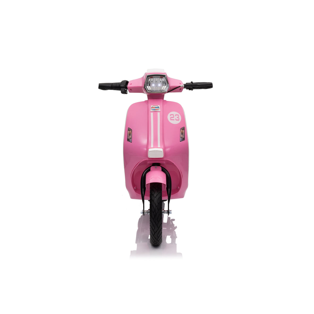 Scooter eléctrico infantil 24V 350W Rosa - Vista frontal