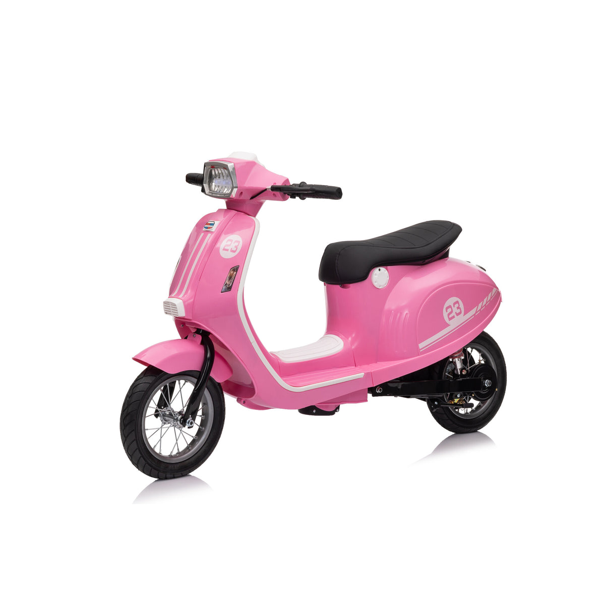 Scooter eléctrico infantil 24V 350W Rosa - Vista lateral