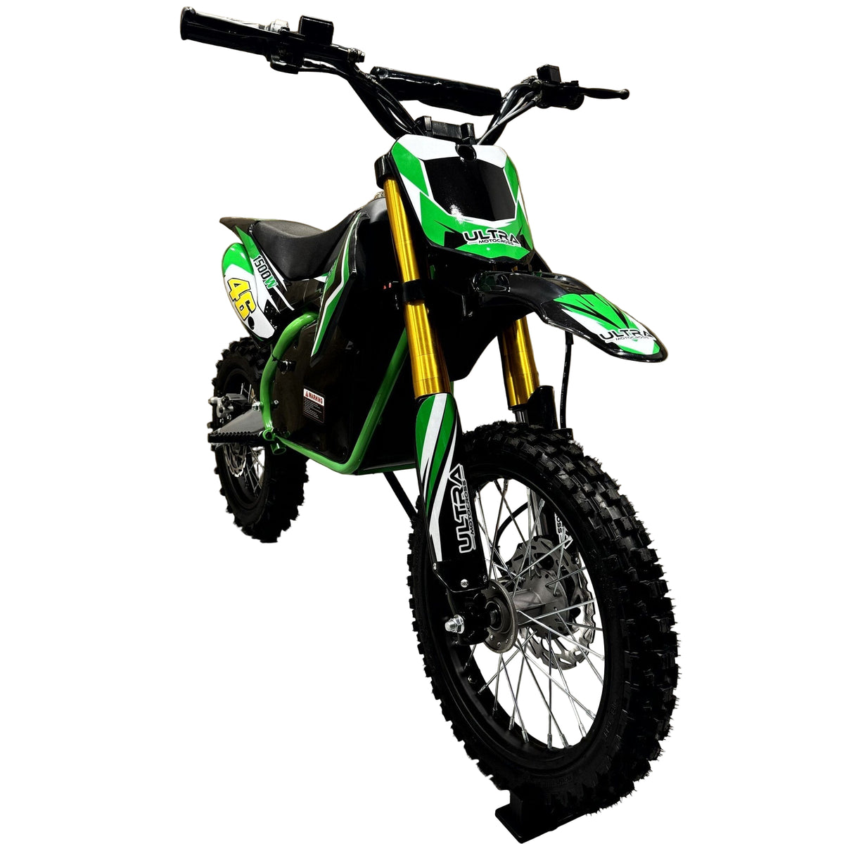CarKiddo | Moto de cross eléctrica 2000W - verde