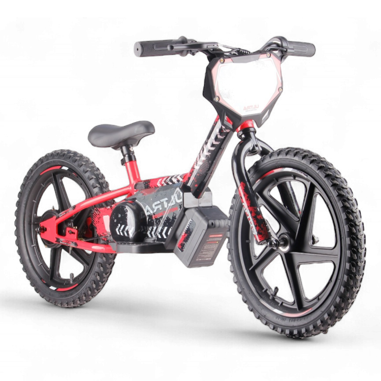 CarKiddo | Bicicleta eléctrica sin pedales de 16 pulgadas - roja