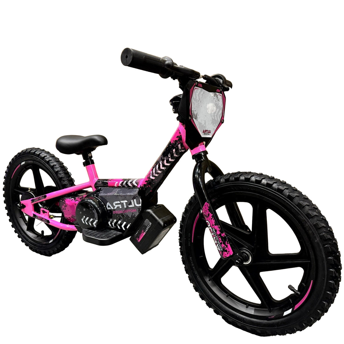 CarKiddo | Bicicleta eléctrica sin pedales de 16 pulgadas - rosa