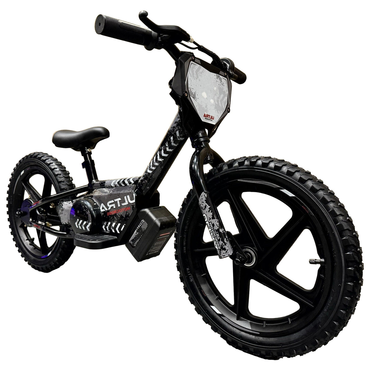 CarKiddo | Bicicleta eléctrica sin pedales de 16 pulgadas - negra