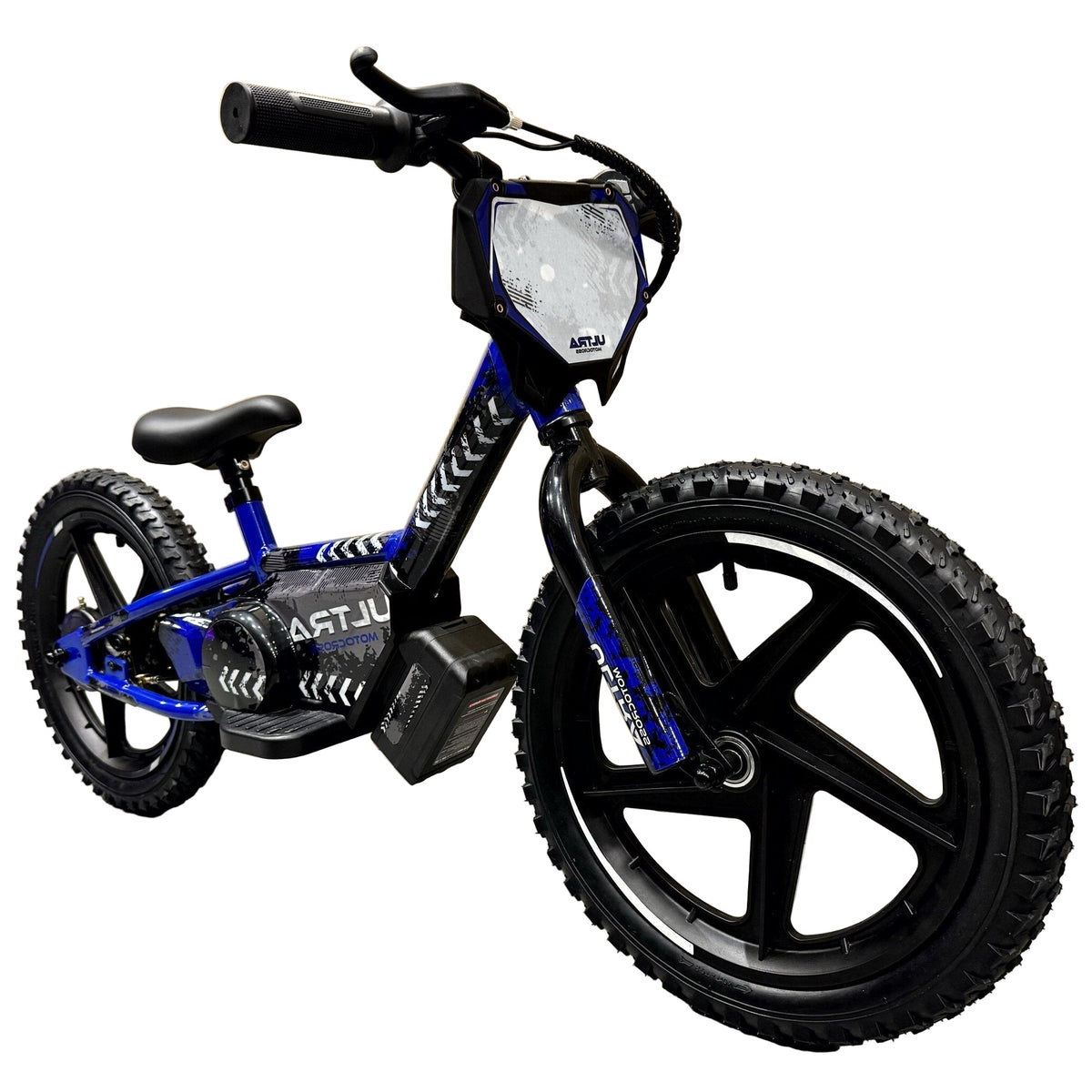 CarKiddo | Bicicleta eléctrica sin pedales de 16 pulgadas - azul