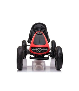 Mercedes | Kart de pedales con neumáticos de goma - rojo