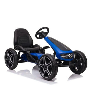 Mercedes | Kart de pedales con neumáticos de goma - azul