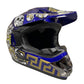 CarKiddo | Casco de motocross infantil - naranja
